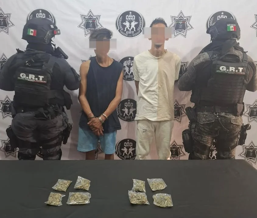Detiene GRT a dos hombres en posesión de marihuana