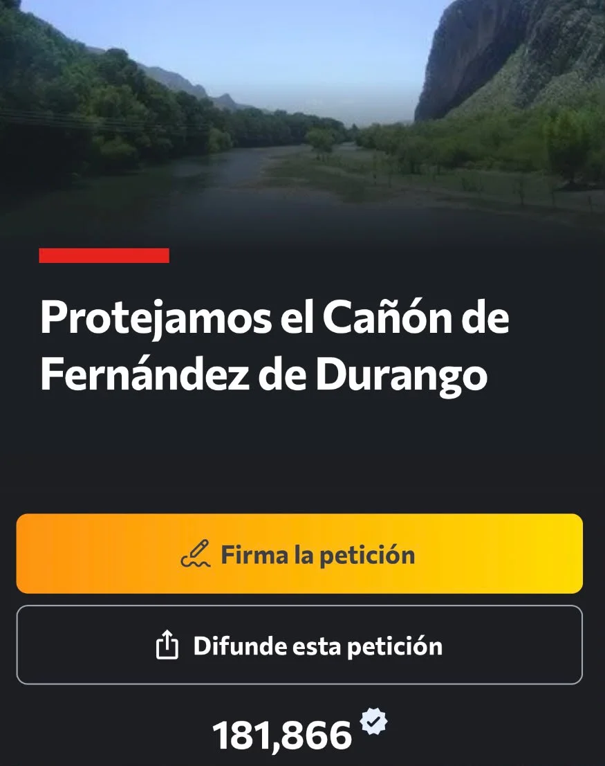 Superan las 180 mil firmas en contra la instalación de Fermachem en el Cañón de Fernández