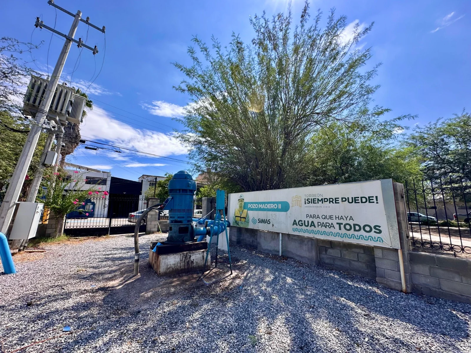 Recuperan operación de 15 bombas de agua afectadas por las lluvias en Torreón; mantienen labores de revisión