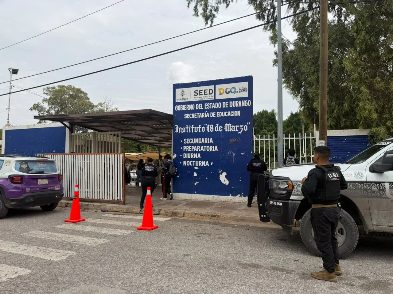 Refuerzan seguridad y prevención en escuelas de Gómez Palacio tras ataque en plantel de Torreón