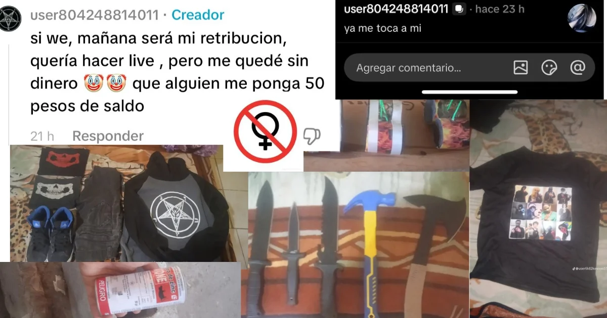 “Ya me toca a mí”: presuntos responsables del ataque en La Unión exhibieron en TikTok indumentaria y objetos previo a la agresión