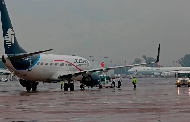AICM prevén afectaciones en vuelos por pronóstico de lluvias fuertes y caída de granizo