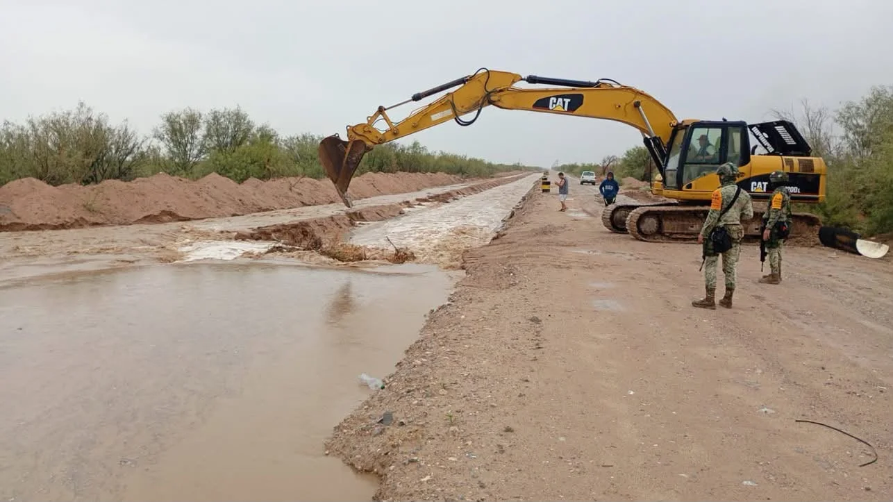 Atienden afectaciones por lluvias en Tlahualilo con apoyo del Ejército