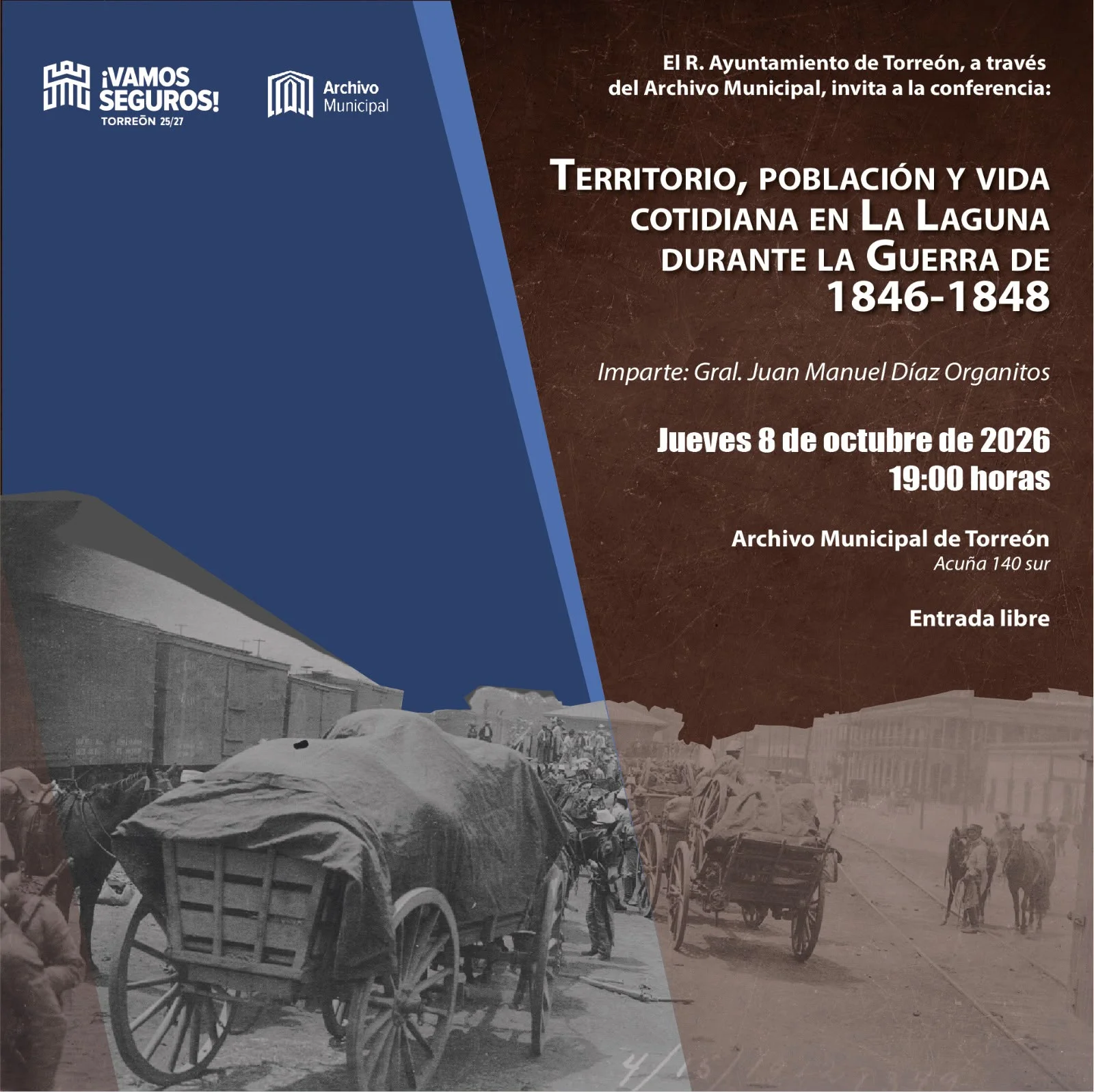 Analizarán impacto de la guerra de 1846-1848 en La Laguna