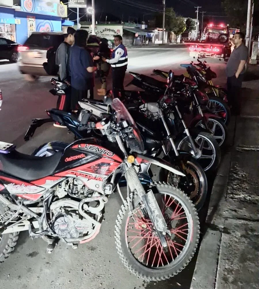 Realiza Grupo de Reacción Torreón operativo preventivo y asegura 19 motocicletas