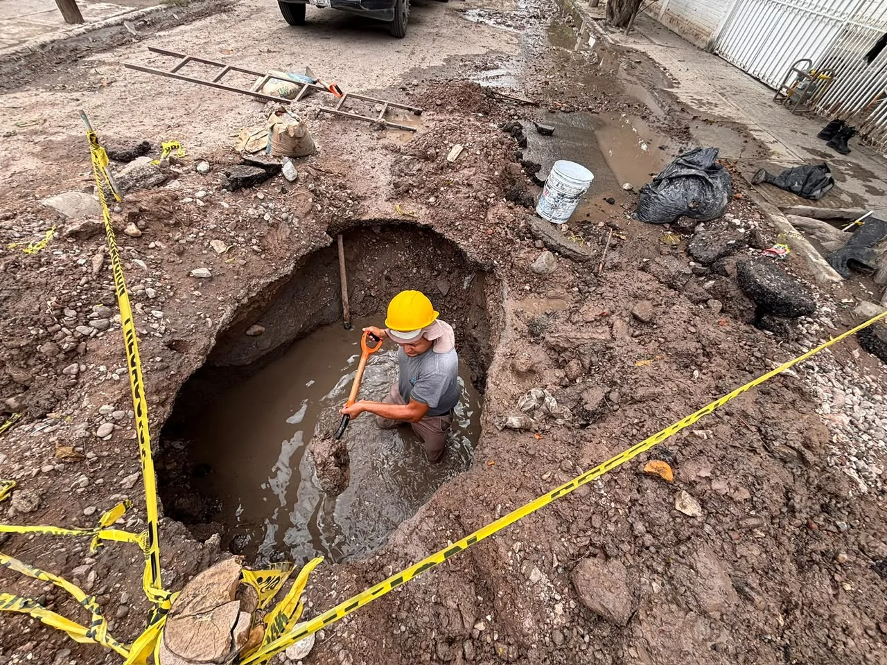 Simas Torreón atiende cuatro socavones detectados tras las lluvias