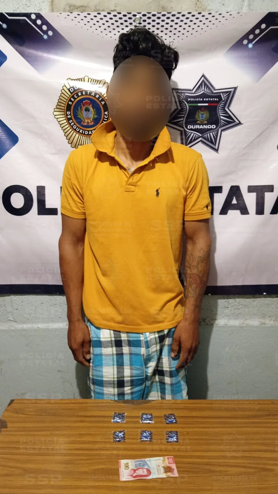 Operativo Dragón detiene a hombre con presunto cristal en Gómez Palacio