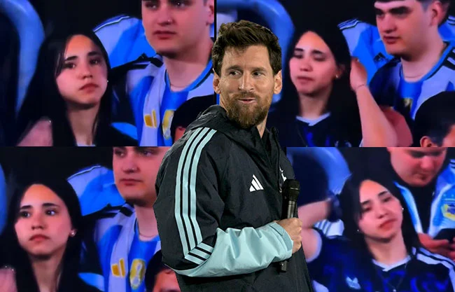 ¡Al mero estilo Coldplay! Captan a 'pareja infiel' en pleno partido de despedida de Messi