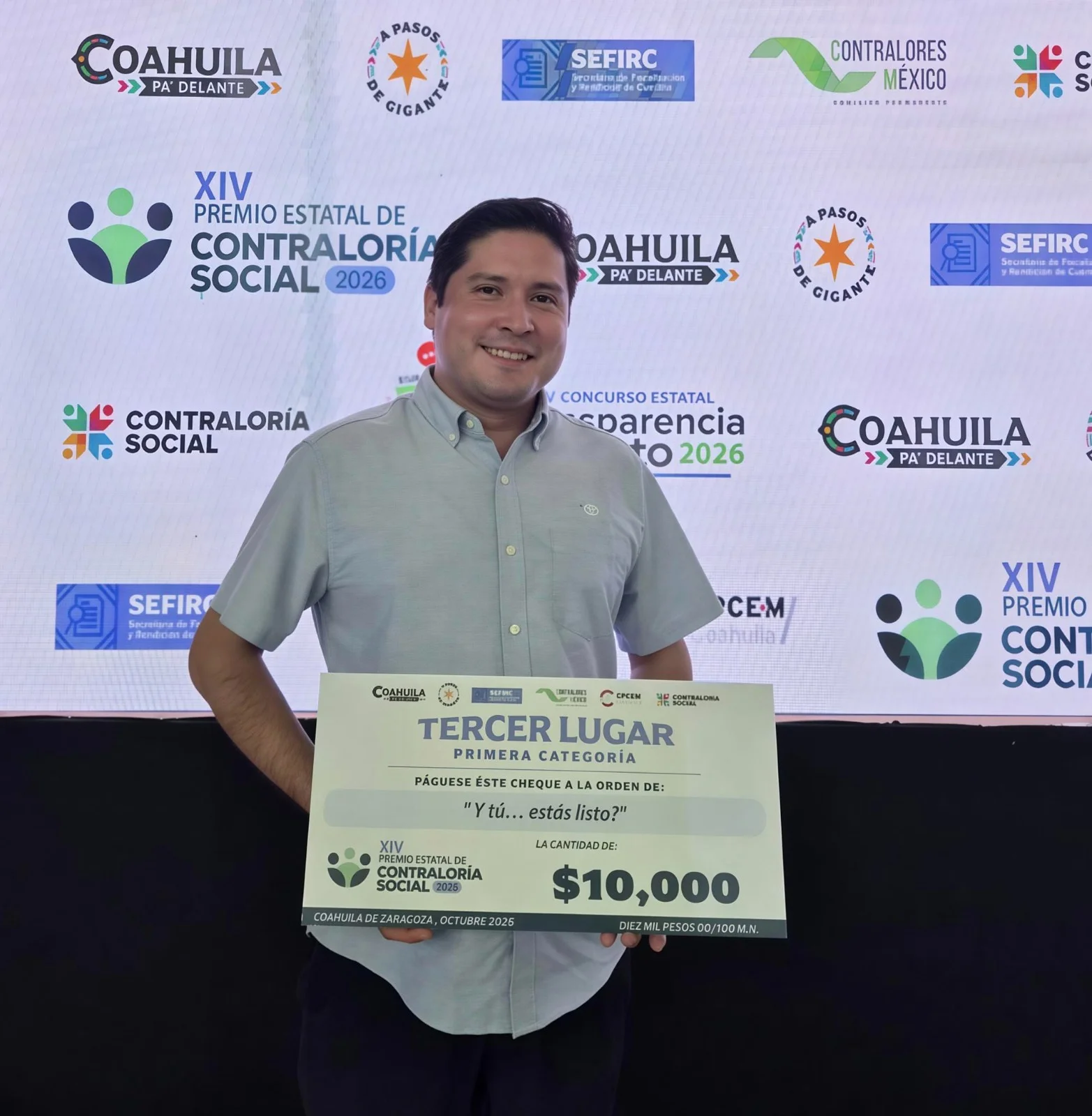 Docente de la UAdeC obtiene tercer lugar estatal por proyecto de contraloría social