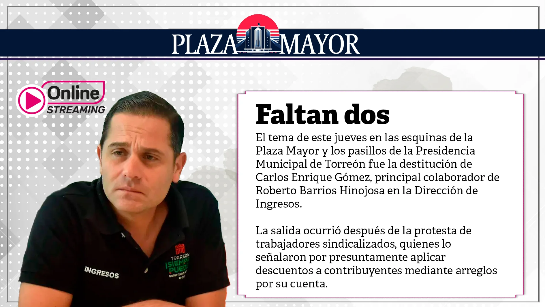 Faltan dos