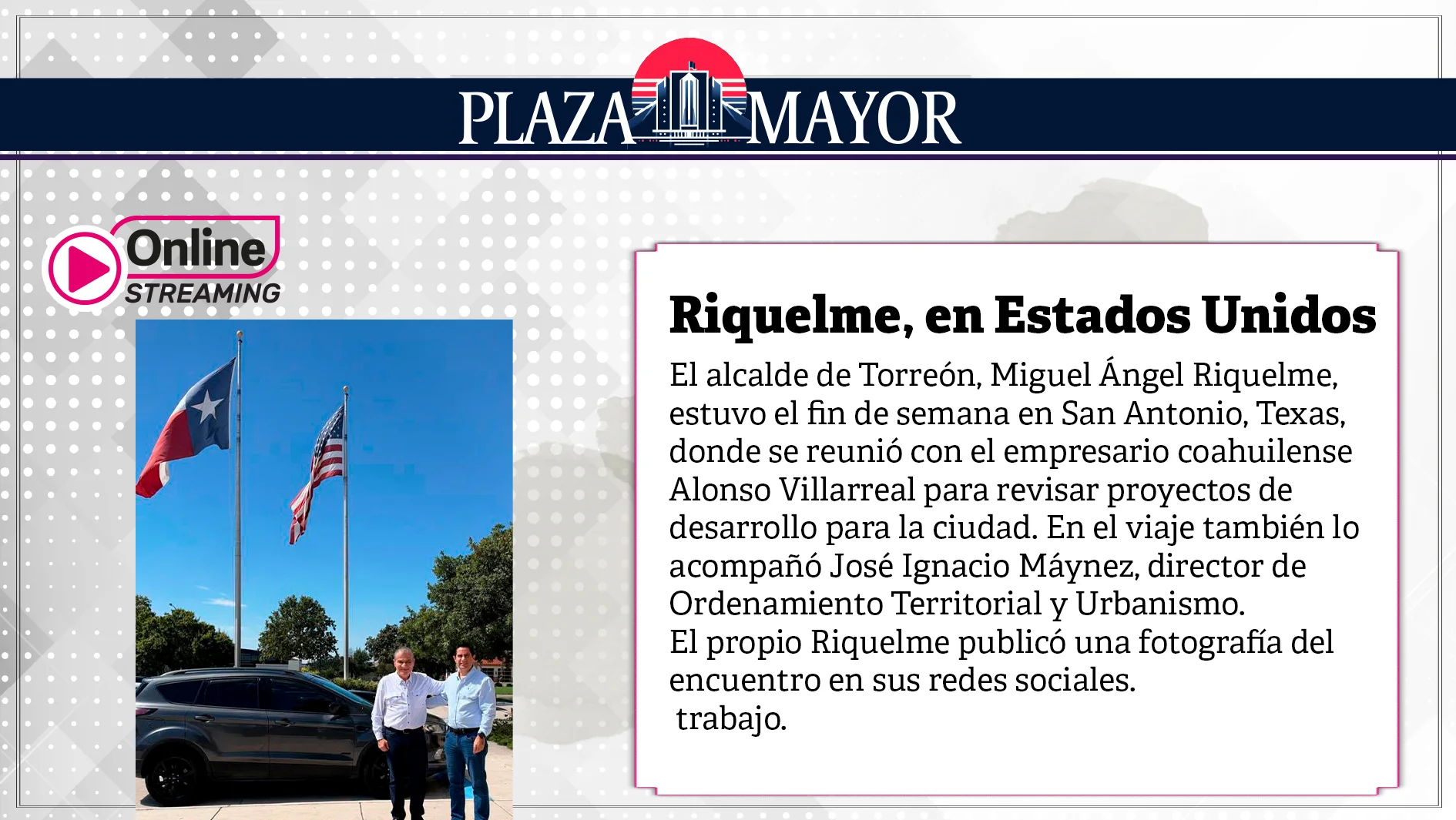 Riquelme, en Estados Unidos