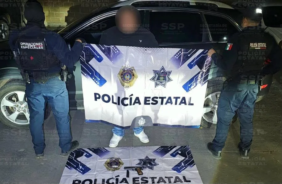 Detienen a hombre de la Ciudad de México por robo de vehículo con violencia en Durango capital
