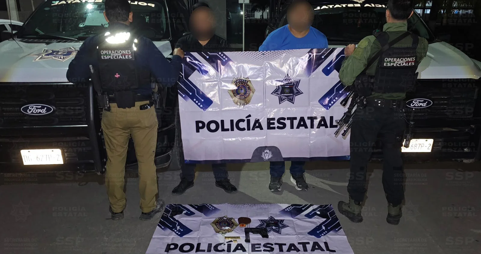 Detienen a dos por realizar disparos al aire en Durango