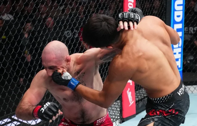 ¡Qué debut! El mexicano Cristian 'Púas' Pérez noquea en 27 segundos en UFC Edmonton