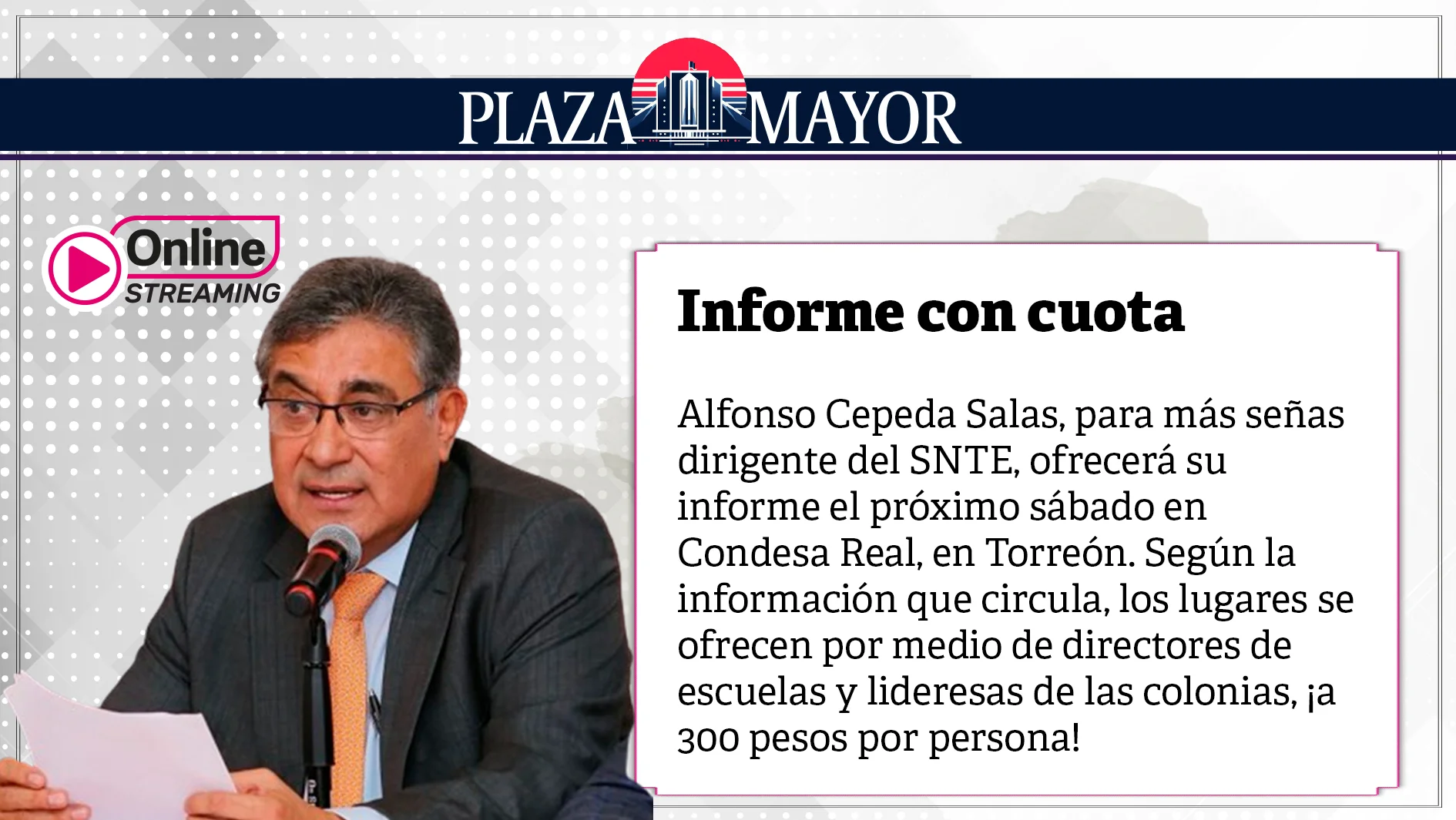 Informe con cuota