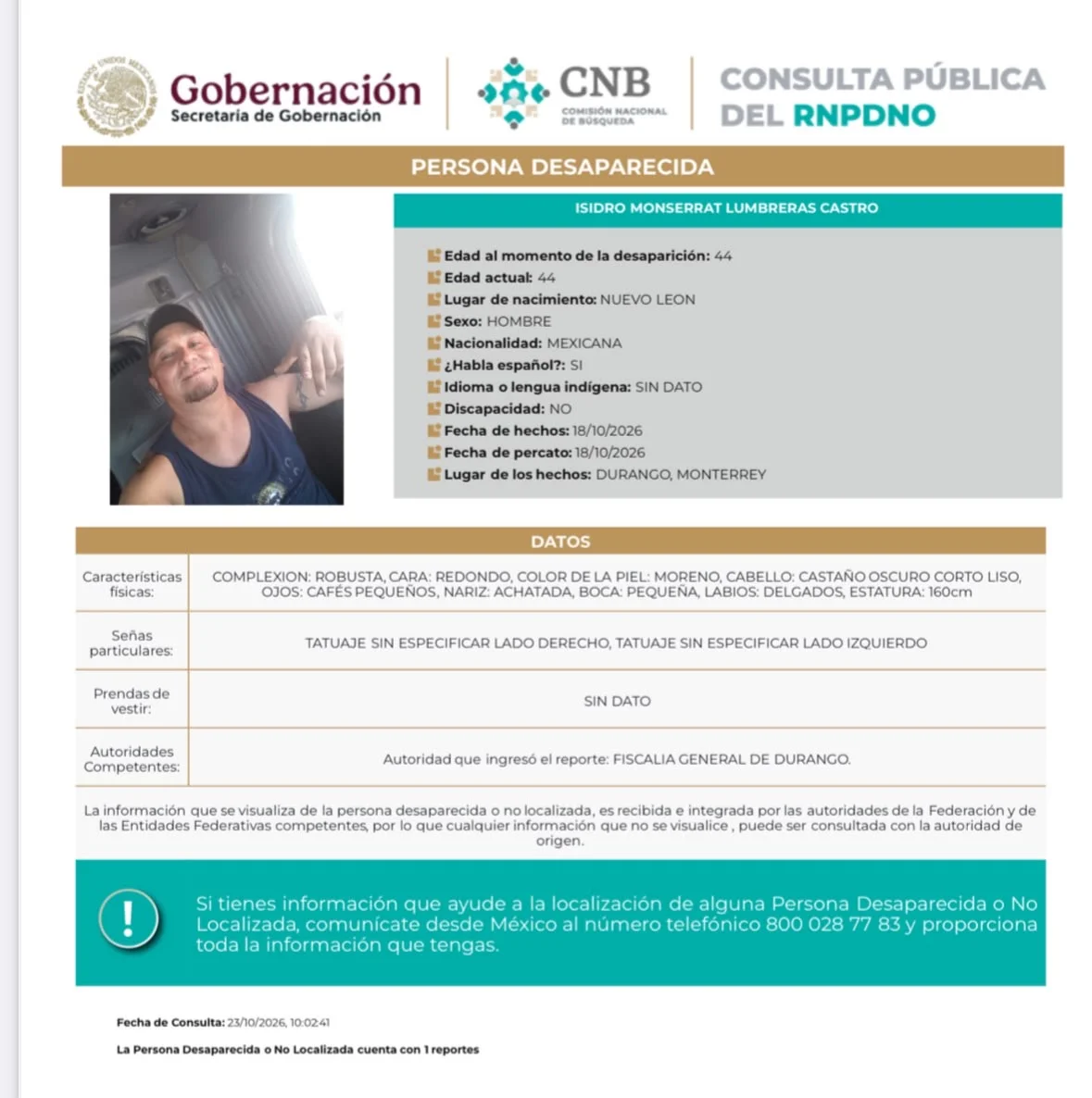 Buscan a trailero de Monterrey desaparecido en Durango