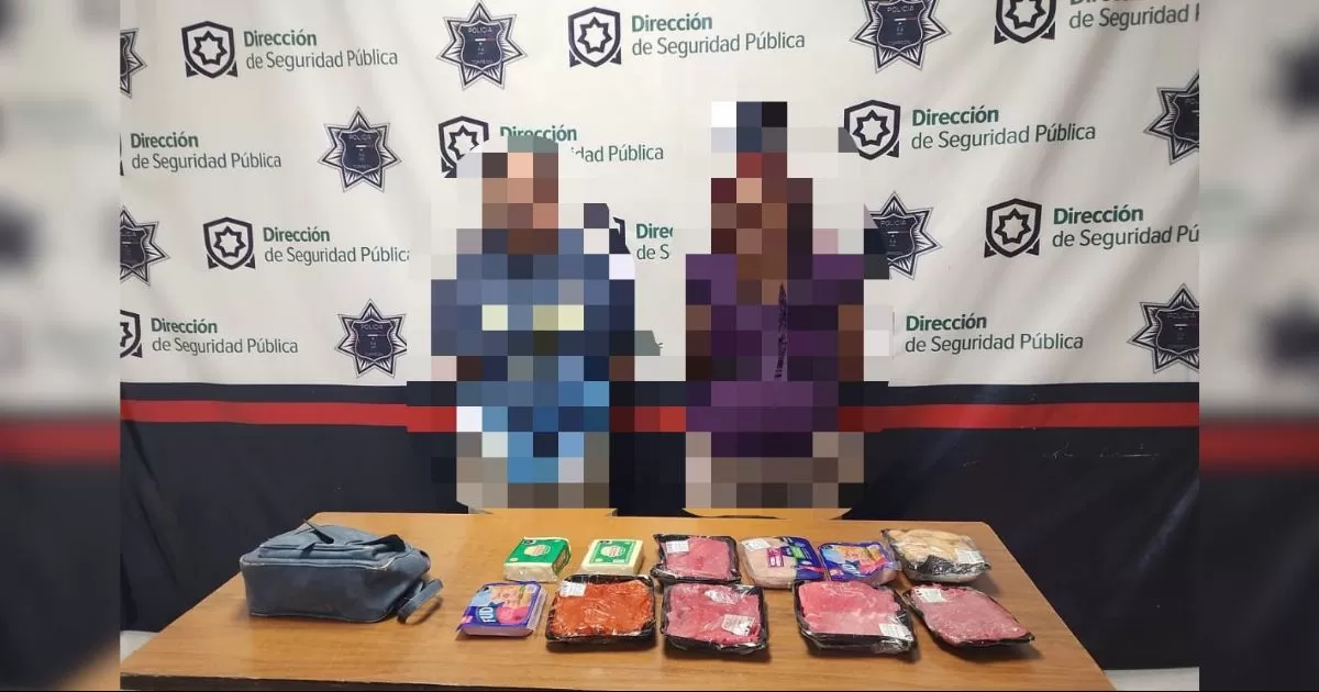 Detienen a pareja de Torreón por salir de tienda sin pagar el mandado