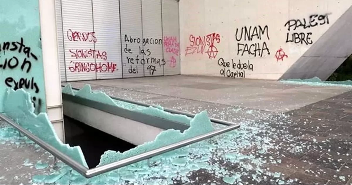 La UNAM condenó los actos de destrucción en el Museo Nacional de Arte Contemporáneo y el saqueo en el Centro Cultural Universitario, en CU