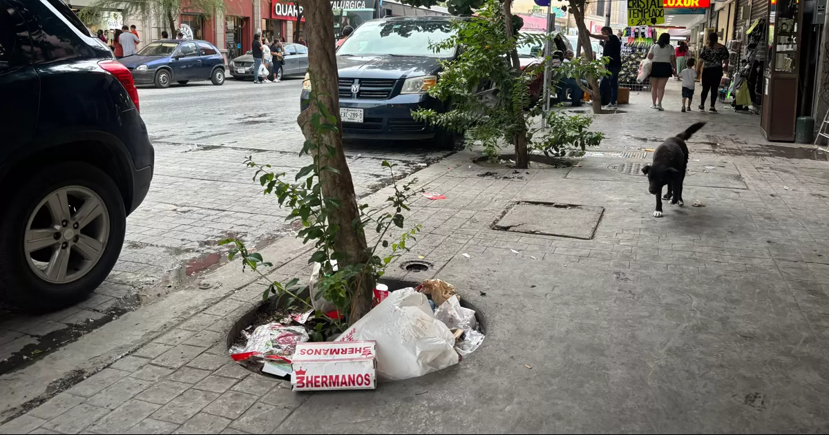 Al caminar un lunes como cualquier otro, a las 6 de la tarde, por la avenida Hidalgo y calle Valdés Carrillo y Cepeda, quizá lo primero que podríamos pensar es que la gente es sucia. Pero al mirar con mayor detenimiento, el pensamiento cambia.