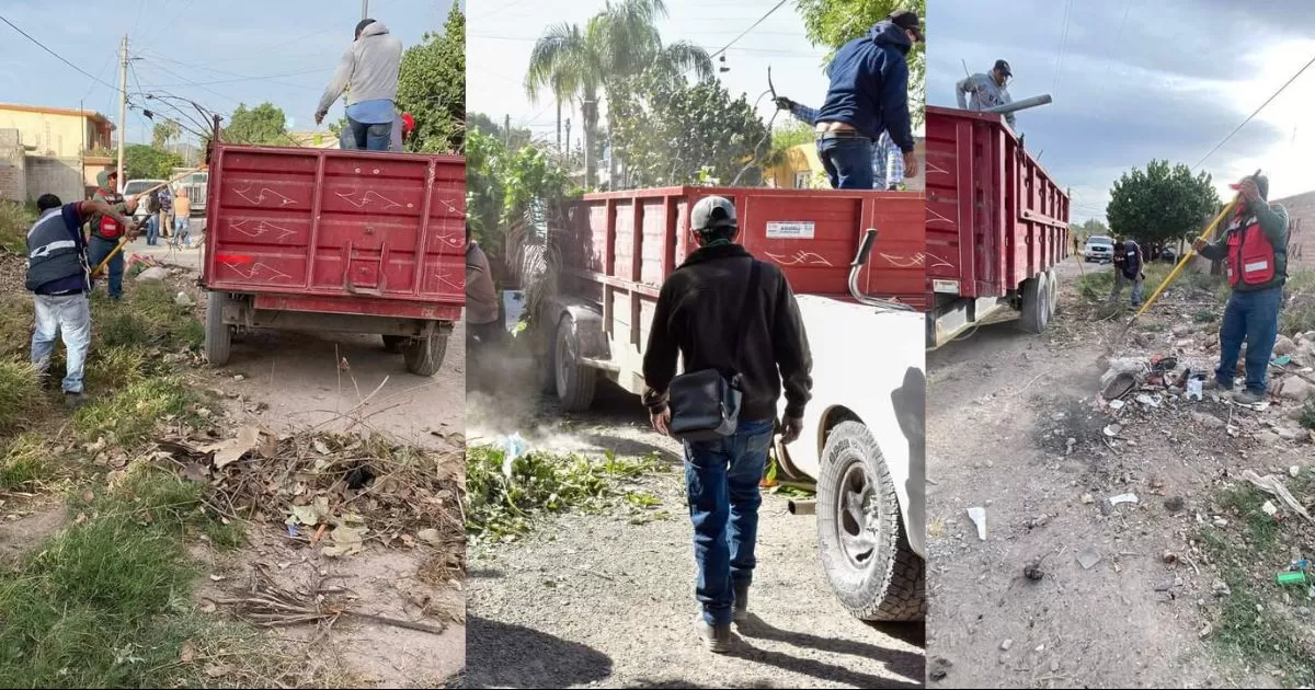 Realizan acciones de limpieza emergente en Ciudad Lerdo