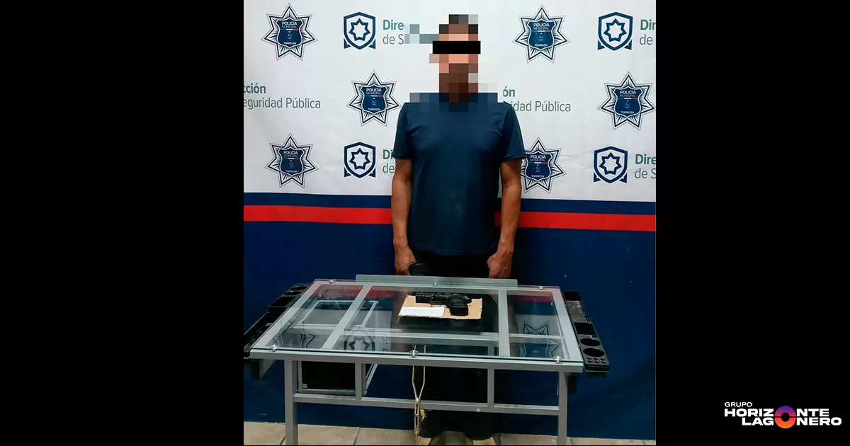 Provoca accidente vial y amenaza a afectado con pistola de postas en Torreón