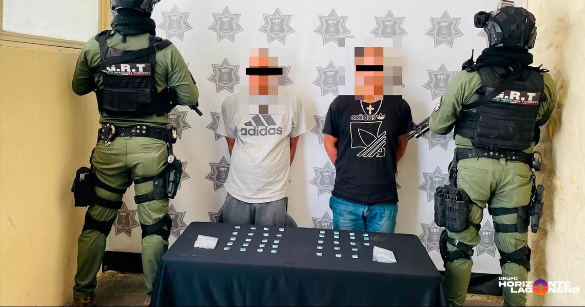 Detienen a cinco personas por posesión de narcóticos en diferentes hechos en Torreón