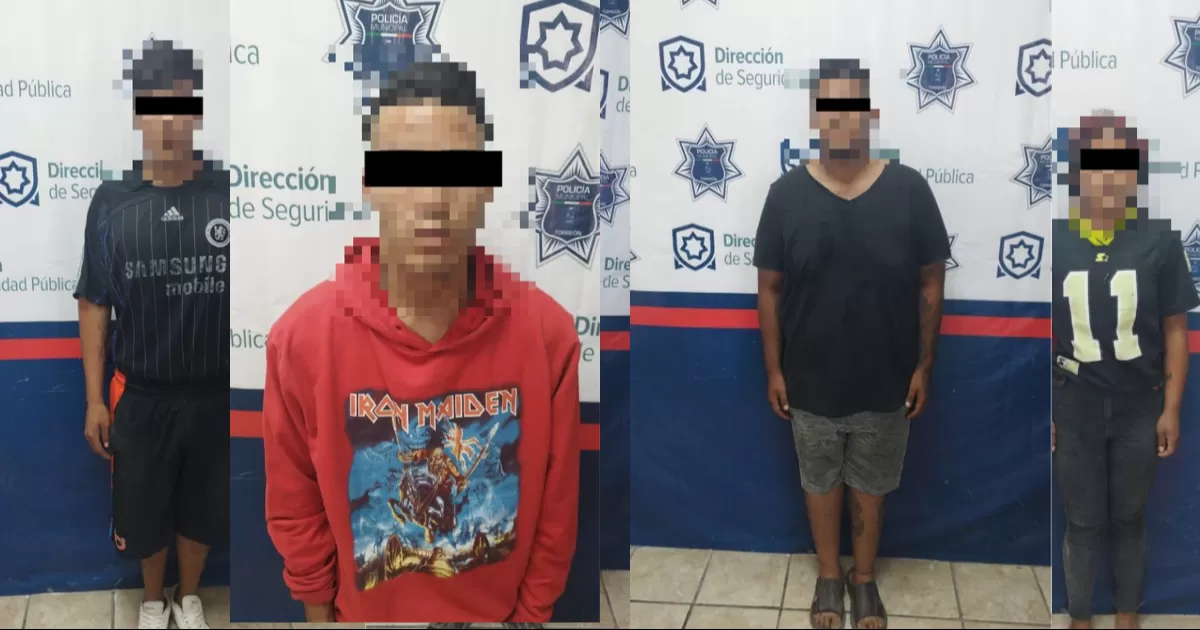 Detienen a personas por portación de arma blanca y presuntamente vinculadas al robo de una iglesia en Torreon