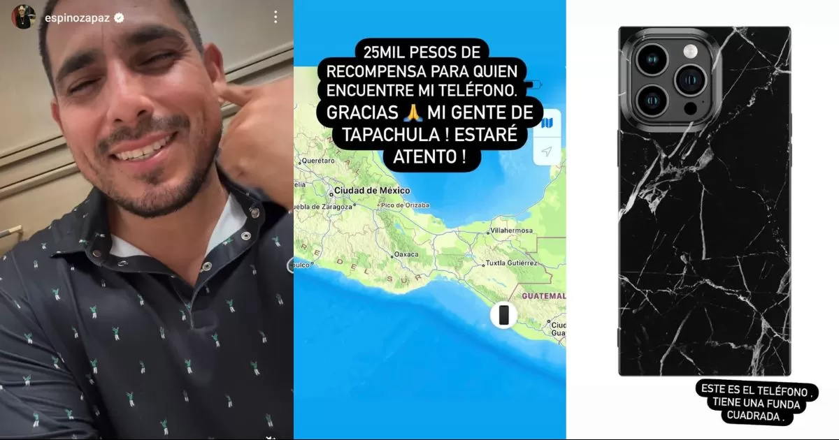 Espinoza Paz da generosa recompensa para recuperar su celular