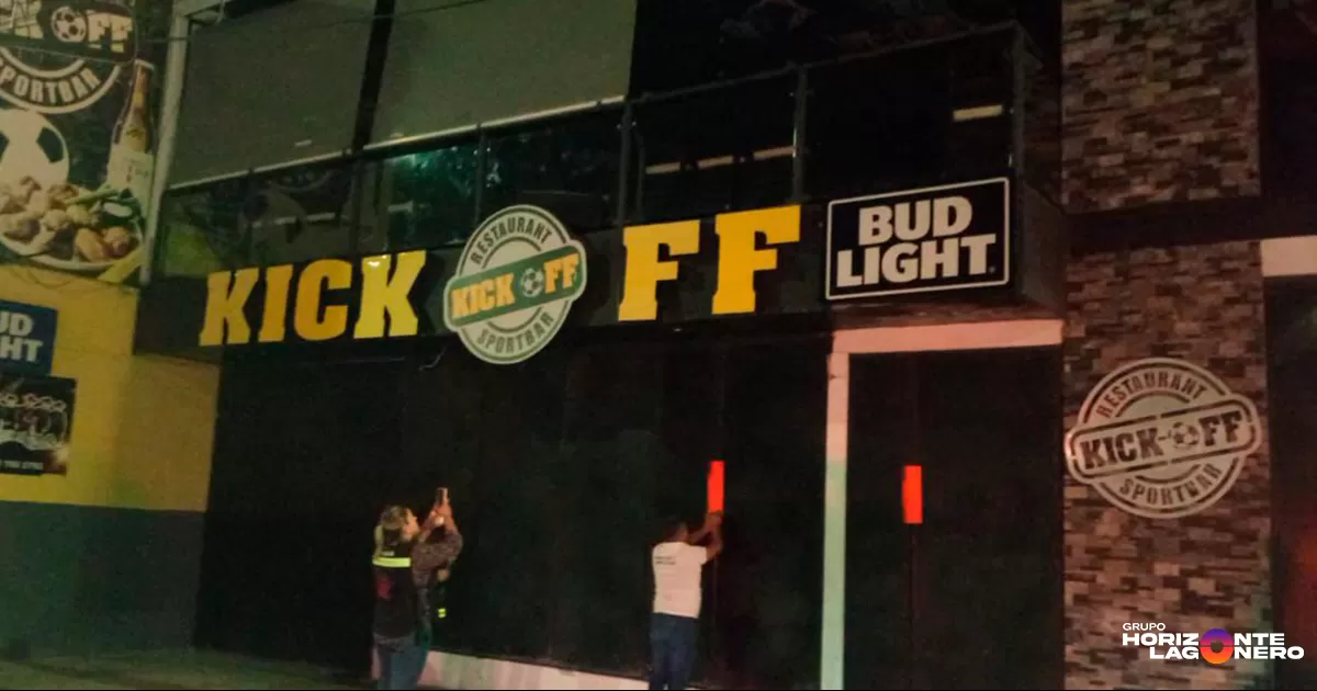Los hechos ocurrieron poco antes de las 2:00 horas, cuando se reportó un altercado de consideración dentro del bar.