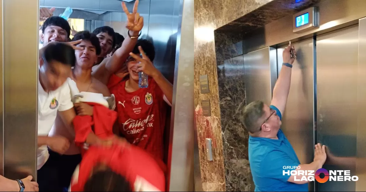 El incidente ocurrió alrededor de las 10:19 de la noche del viernes, cuando se recibió el reporte de personas atrapadas dentro del ascensor.