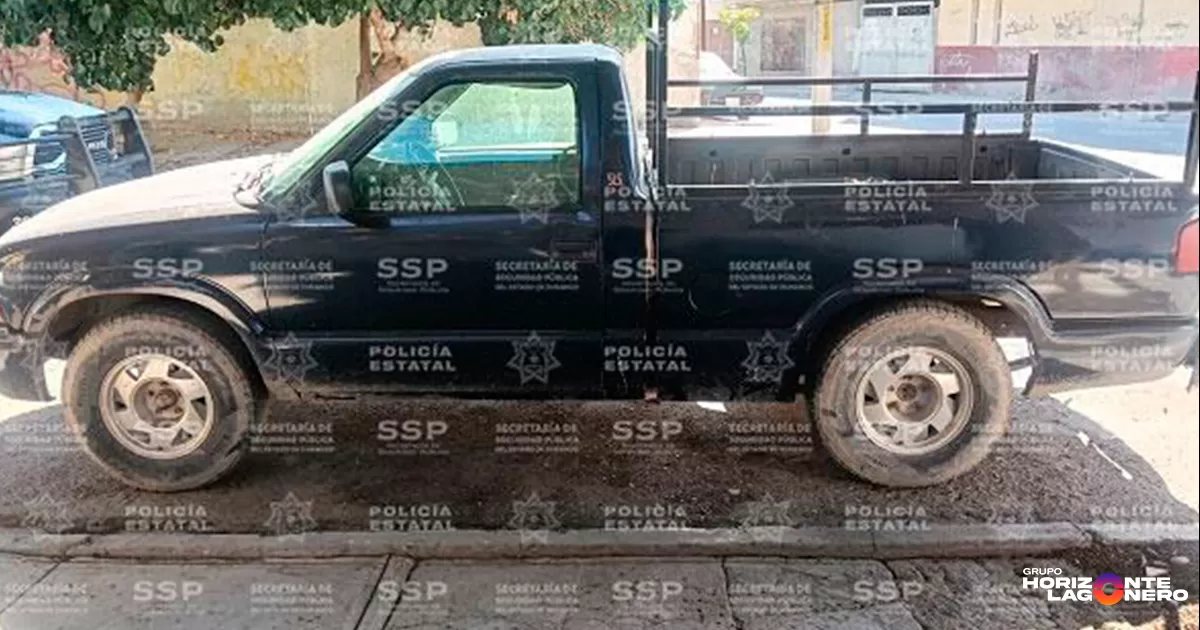 Policía Estatal recupera camioneta con reporte de robo en Lerdo