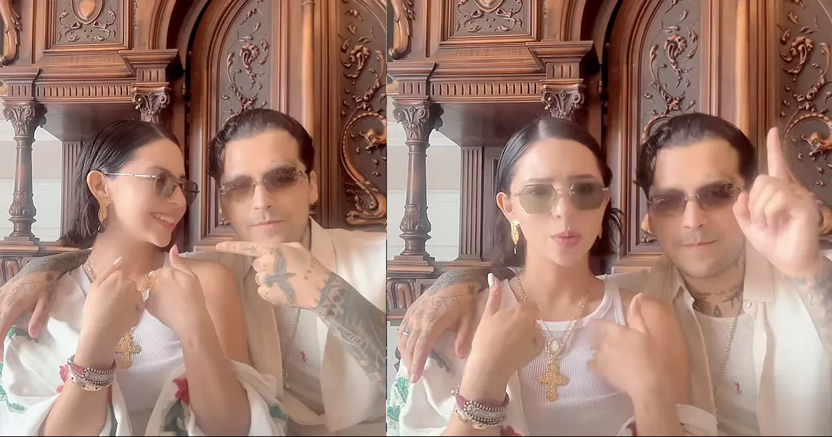 ¿Quién dijo primero 'te amo'? Ángela Aguilar y Christian Nodal son fuertemente criticados por hacer viejo trend de los esposos en TikTok