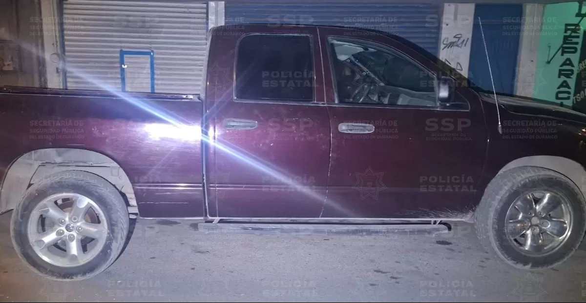 Elementos de la Policía Estatal  lograron recuperar una camioneta con reporte de robo