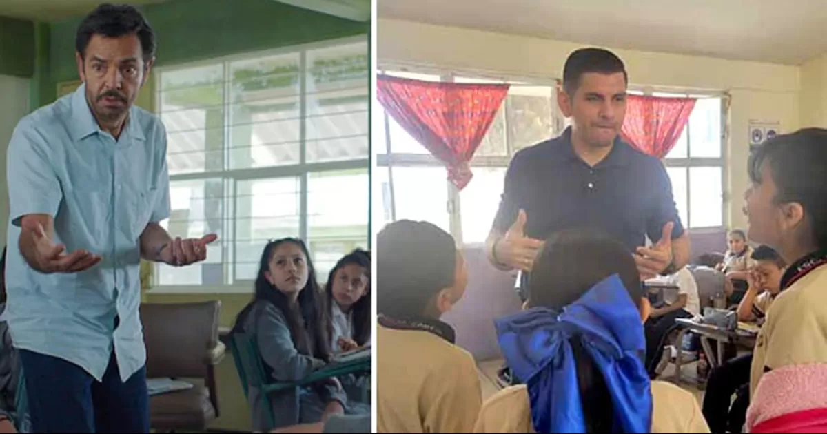 Maestro que inspiró a Derbez en película obtuvo puesto como director, pero Secretaría de Educación lo puso en 'zona caliente' de Tamaulipas