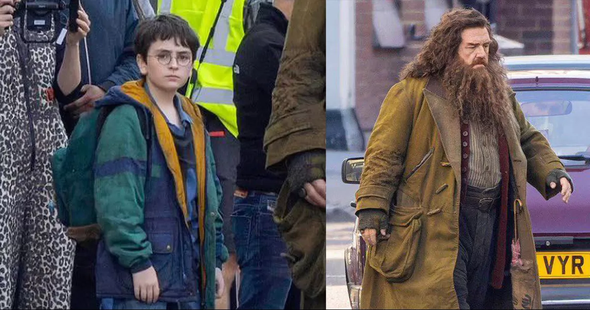 Primer vistazo al rodaje de Harry Potter: Harry y Hagrid rumbo al Callejón Diagon