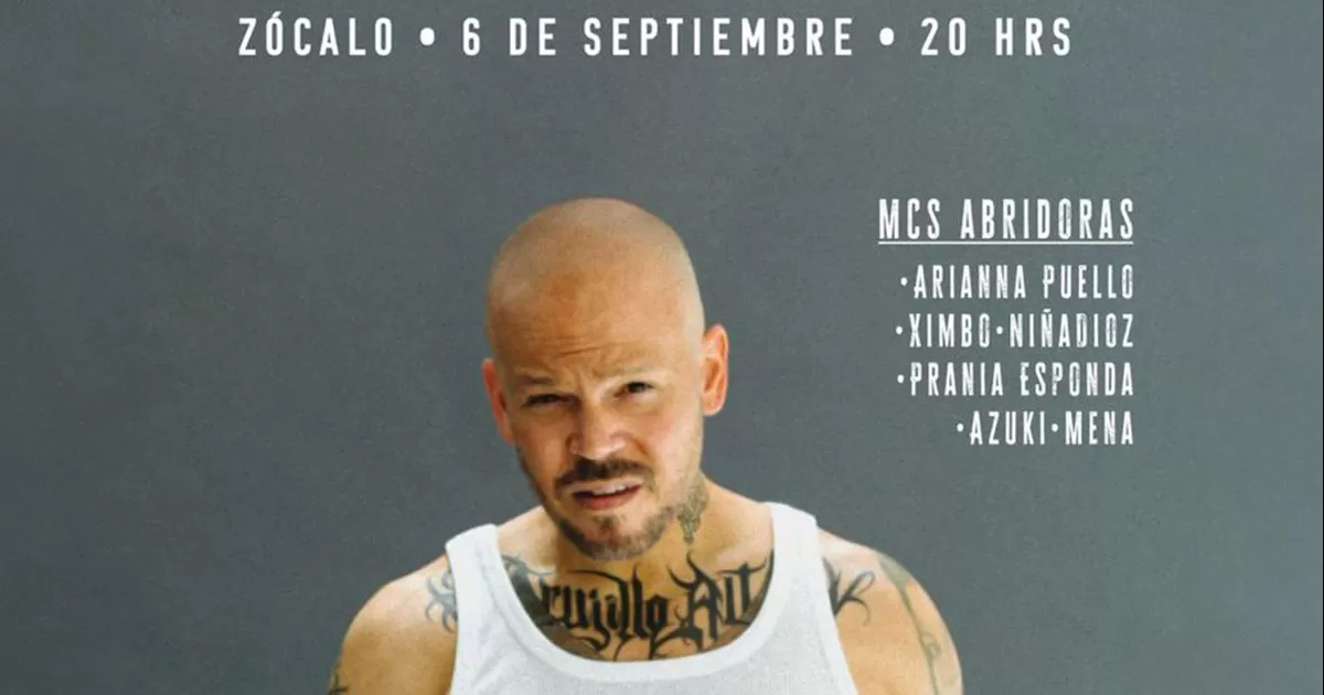 Esto es todo lo que debes saber para acudir al concierto gratis de Residente en el Zócalo
