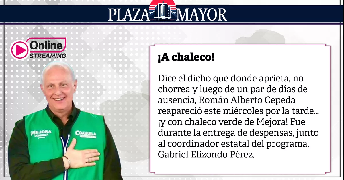 ¡A chaleco!