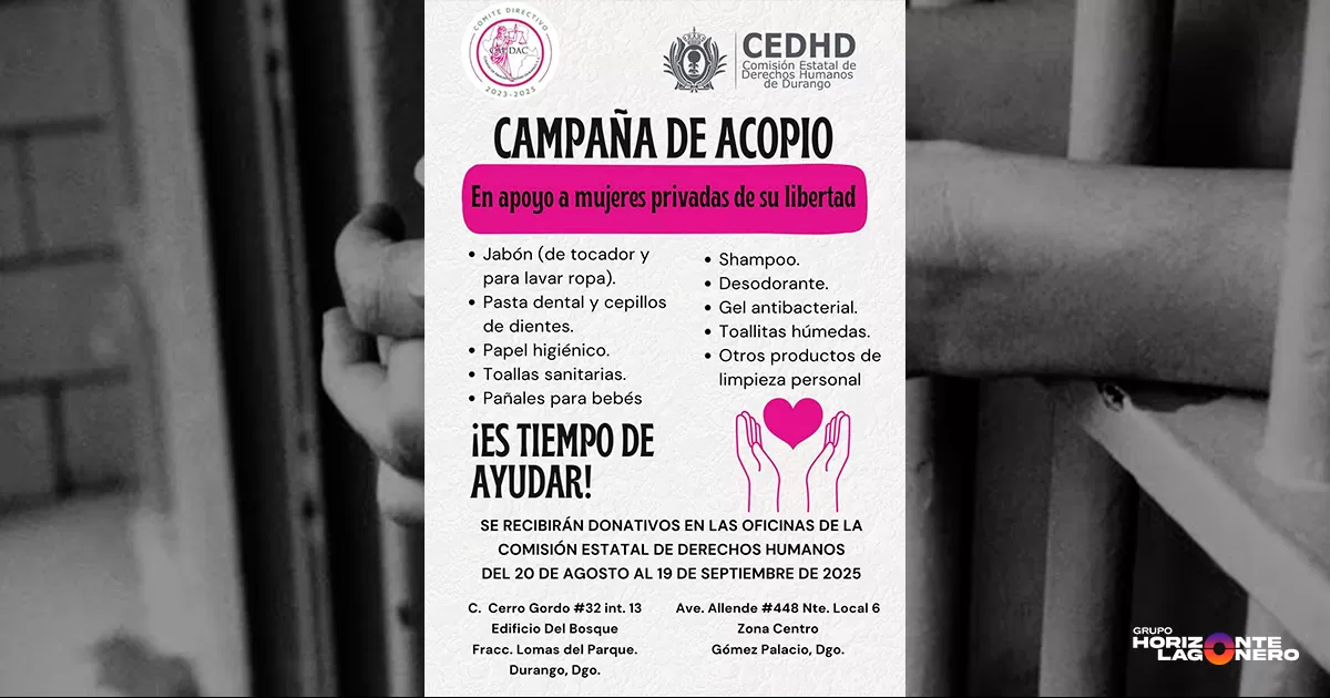 Esta iniciativa busca proveer productos de higiene personal esenciales para este grupo de la población.