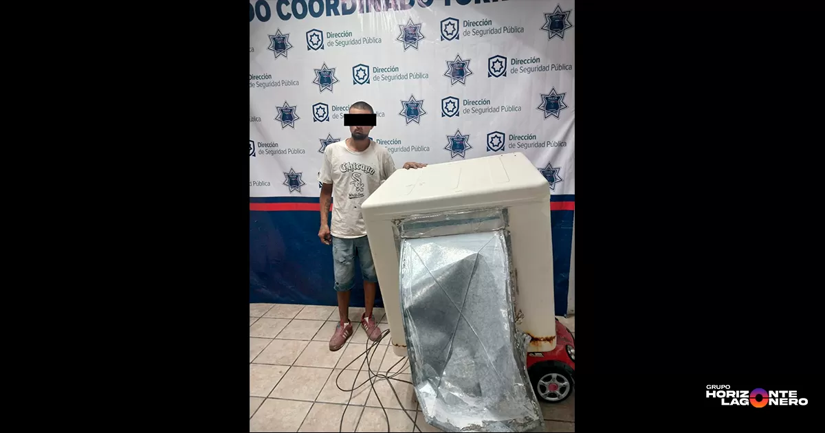 Robo a casa habitación termina con detención en la colonia La Cortina en Torreón