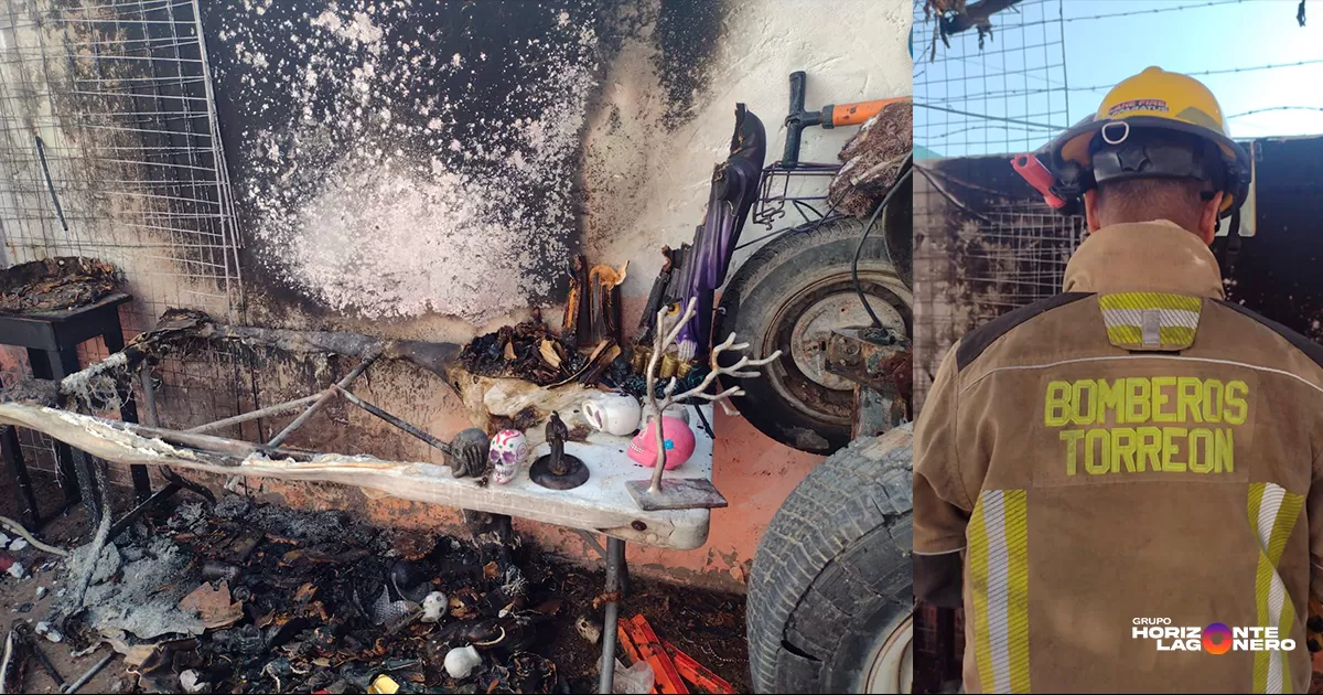 Vecinos apagan incendio de vivienda en la colonia Villa Zaragoza de Torreón