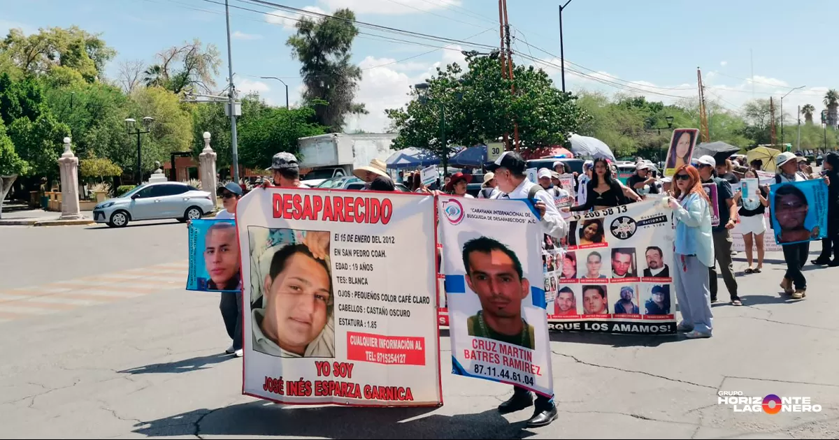 El colectivo "Voz que clama justicia por personas desaparecidas", liderado por María de la Luz López Castruita, dio inicio formal a las actividades con una marcha para visibilizar la problemática en La Laguna.