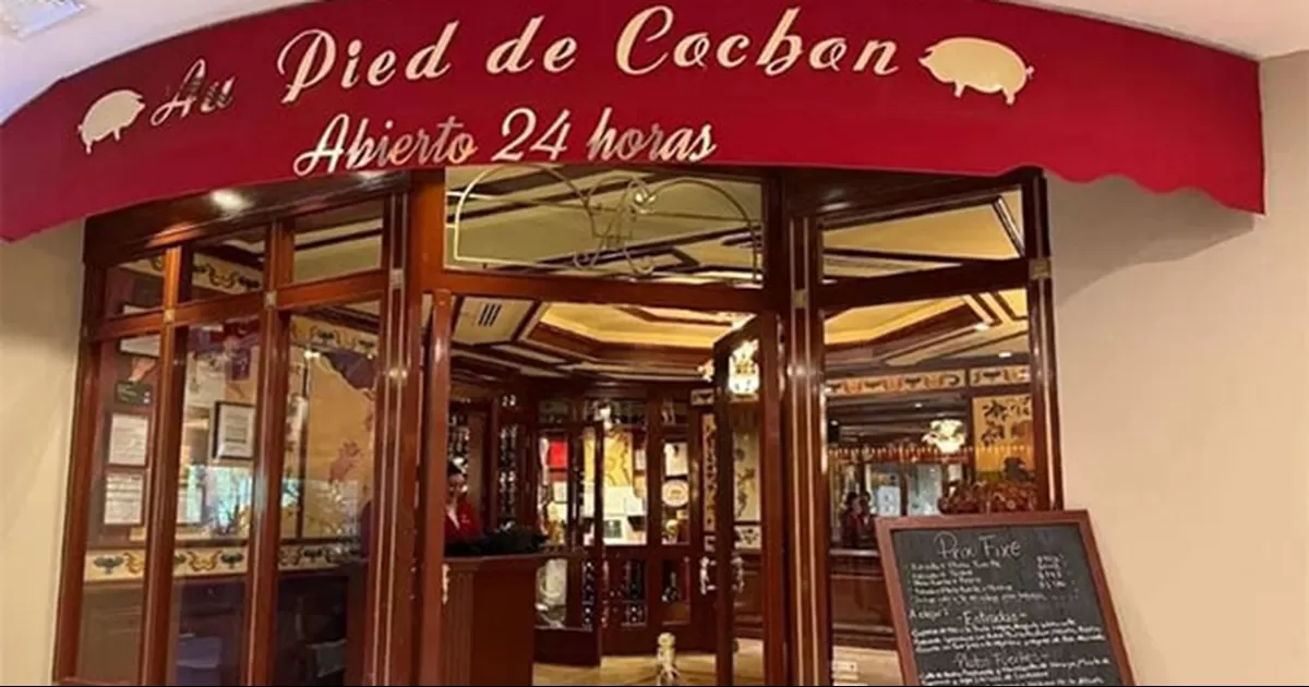 Cerca de la medianoche, se apersonaron en el restaurante Au Pied de Cochon