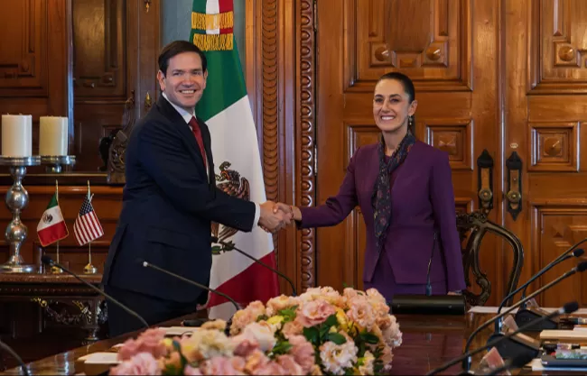 Este miércoles, la Presidenta de México, Claudia Sheinbaum sostuvo una reunión con el secretario de Estado de los Estados Unidos, Marco Rubio.