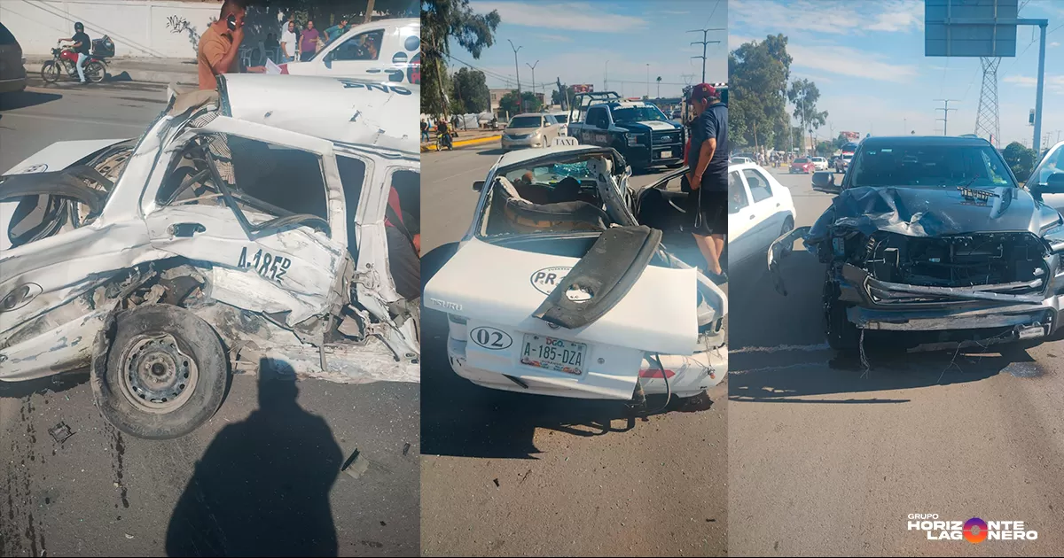Muere pasajera de taxi por accidente en Gómez Palacio