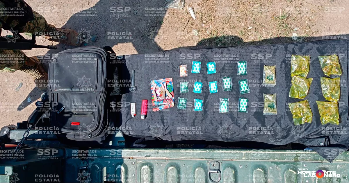 La droga asegurada fue puesta a disposición de la Vicefiscalía General del Estado, Zona 1 Región Laguna, donde se abrió la carpeta de investigación correspondiente.