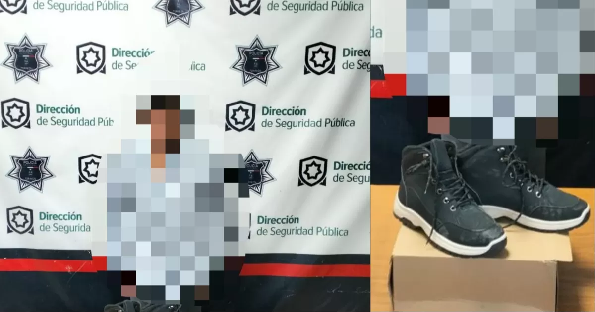 Quería estrenar botas sin pagar: es detenido