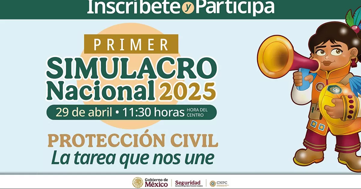 Está programado para el viernes 19 de septiembre de 2025, recordando los terremotos de 1985, 2017 y 2022 en esa fecha icónica.