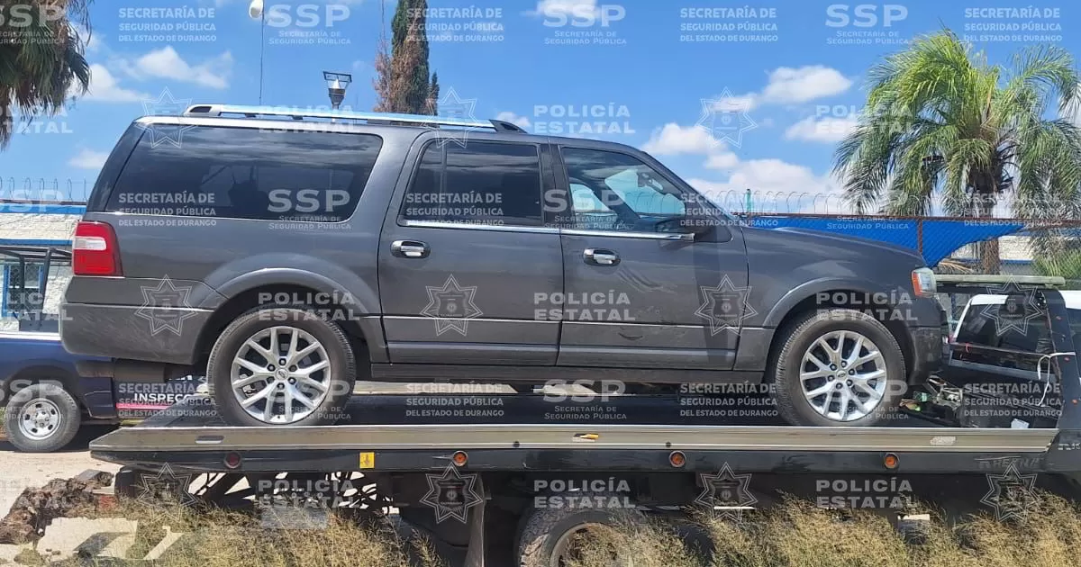 Policía Estatal recupera camioneta robada con violencia en Gómez Palacio