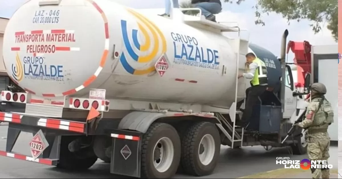 Una pipa de Grupo Lazalde fue asegurada porque transportaba un producto para el que no contaba con autorización