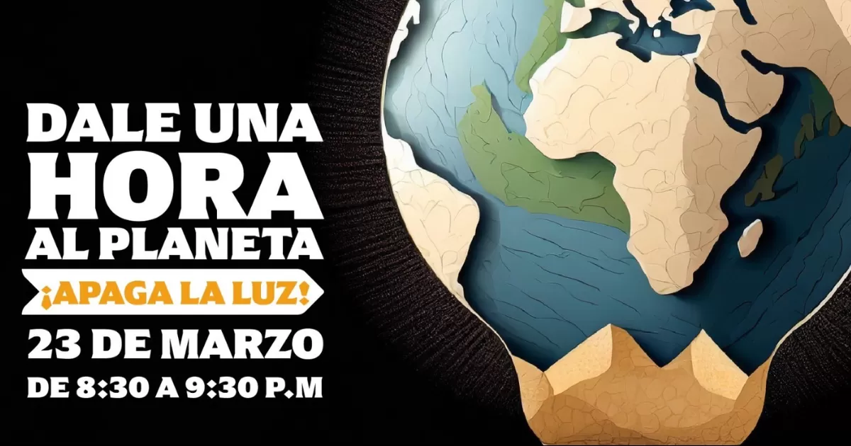 El Gobierno del Estado invita este 23 de marzo a la ciudadanÃ­a a unirse a la Hora del Planeta.